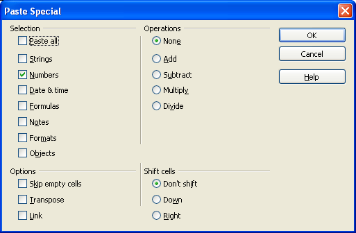 OO Paste Special Dialog
