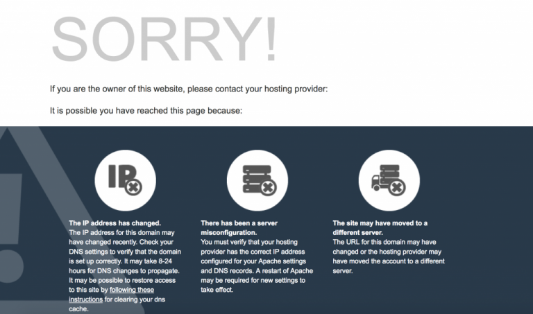 Default Page on cPanel Site