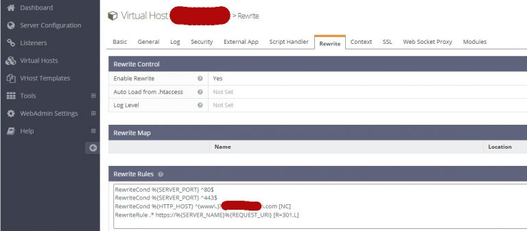 WWW and non-WWW with OpenLiteSpeed